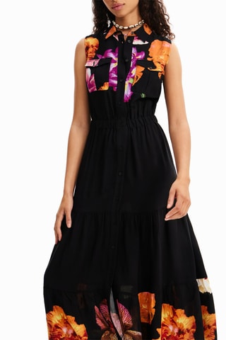 Blouse-jurk - Zwart
