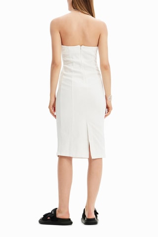 Strapless Jurk Wit