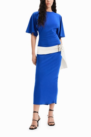 Lange jurk - Blauw