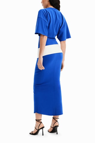 Lange jurk - Blauw