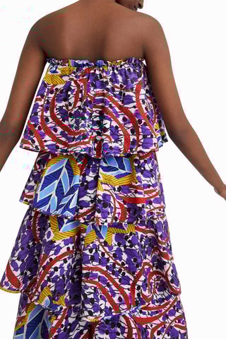Strapless Jurk Paars