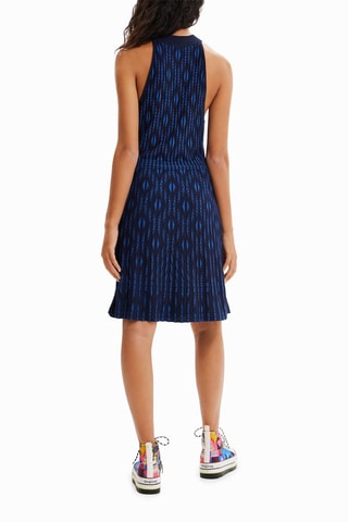Jurk - Marineblauw en Zwart