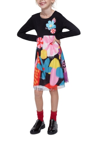 Jurk Zwart en Roze