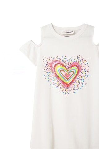 Jurk - Wit en Roze