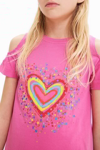 Korte jurk regular - Roze