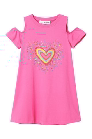 Korte jurk regular - Roze