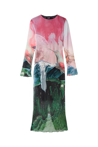 Lange Jurk Slim - Roze