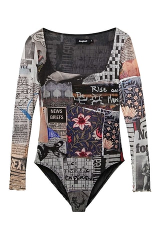 Bodysuit Any News - Antraciet