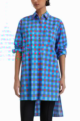 Lange Blouse Lua - Turquoise