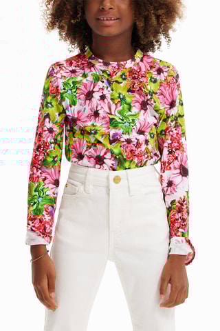 T-shirt - Roze en groen