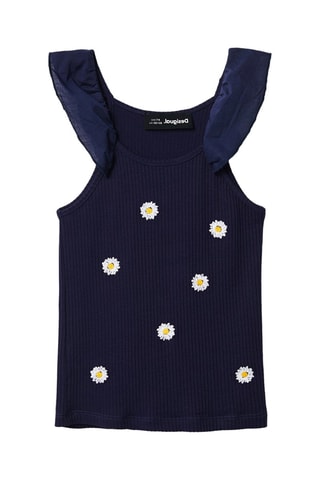 T-shirt regular - Marineblauw