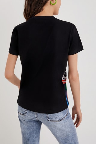 T-shirt Mickey Disney Zwart