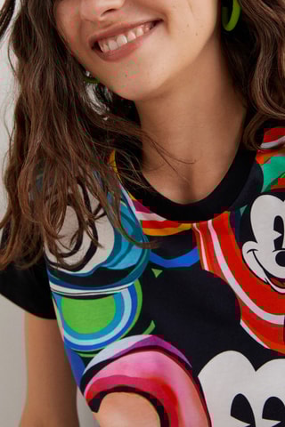 T-shirt Mickey Disney Zwart