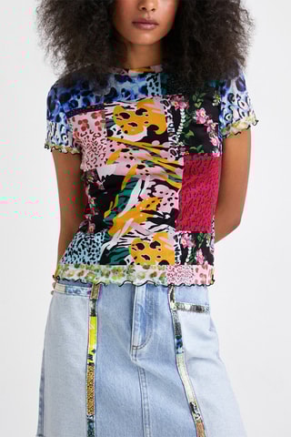 T-shirt Blauw en Rood