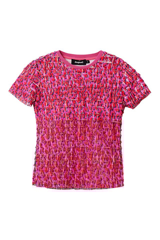T-shirt slim Leo - Fuchsia