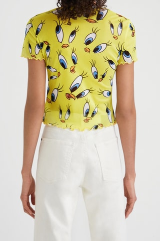 T-shirt Tweety & Sylvester Looney Tunes Métro- Geel