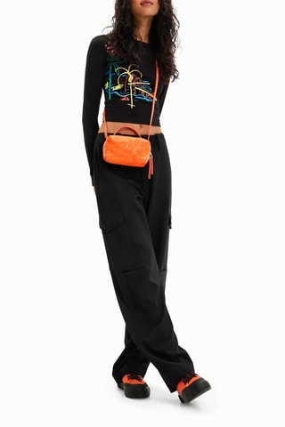 Kort T-shirt - Zwart