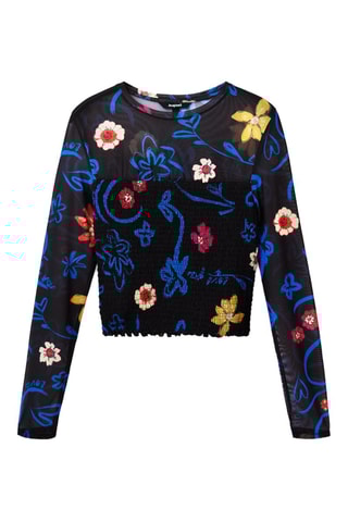 Kort T-shirt - Zwart
