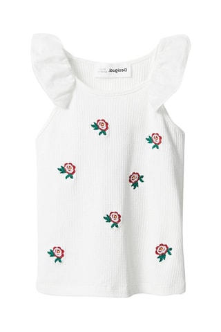 T-shirt regular Garbo - Wit