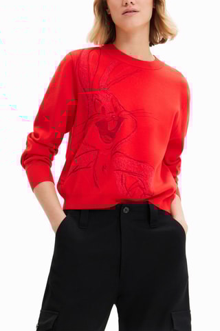 Sweater Bugs Bunny Looney Tunes - Rood