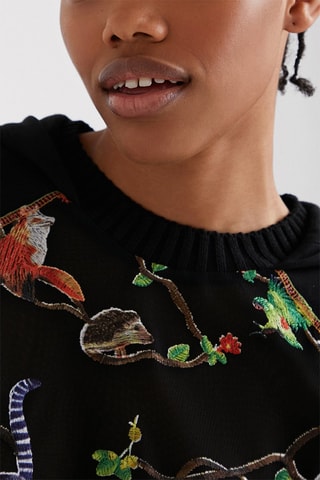 Sweater met Capuchon Zwart