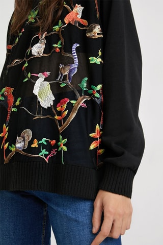 Sweater met Capuchon Zwart