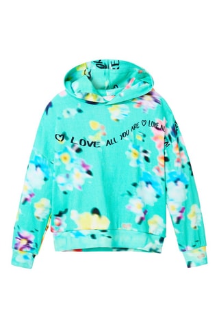 Sweater met Capuchon - Turquoise