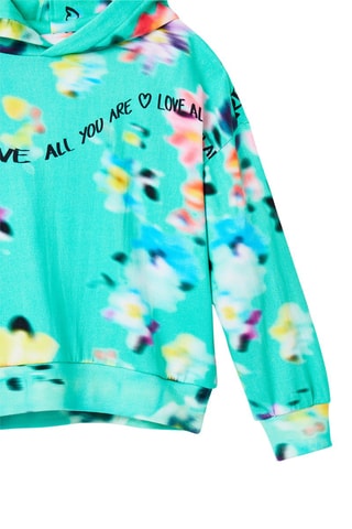 Sweater met Capuchon - Turquoise