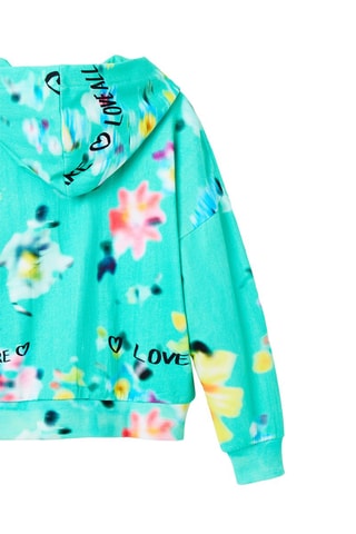 Sweater met Capuchon - Turquoise
