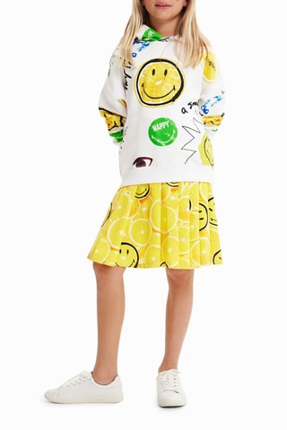 Sweater regular met capuchon - Wit