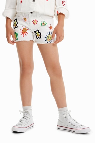 Spijkershort - Wit