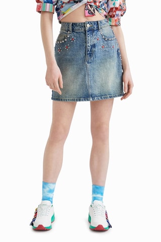Spijkerrok Blauw