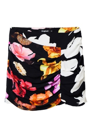 Rok met Ruches  Zwart en Wit