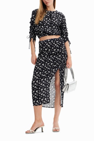 Midirok Hoge Taille - Zwart