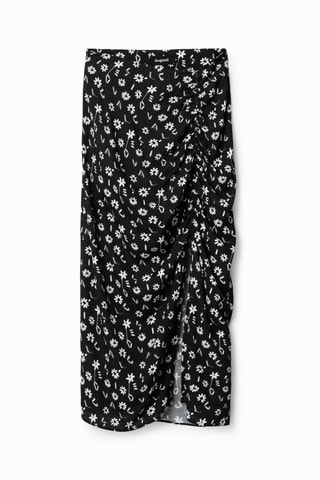 Midirok Hoge Taille - Zwart