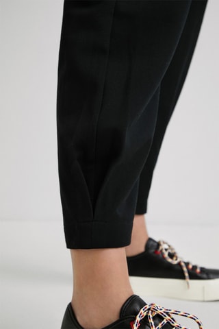 7/8 Broek Regular Model - Zwart