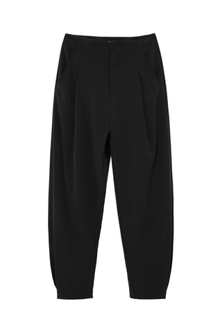 7/8 Broek Regular Model - Zwart