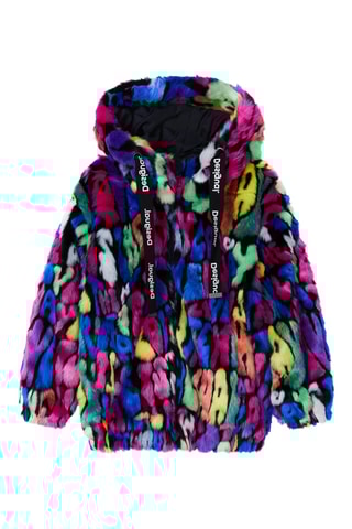 Jasje met Capuchon - Fuchsia en Zwart