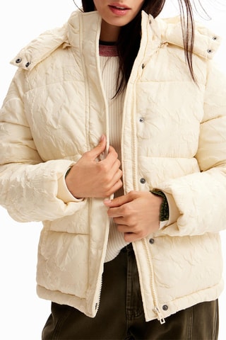 Gewatteerde Jas Regular - Beige