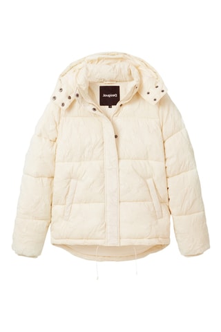 Gewatteerde Jas Regular - Beige