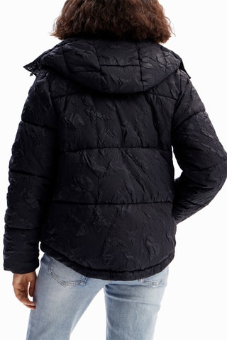 Gewatteerde Jas Regular - Zwart