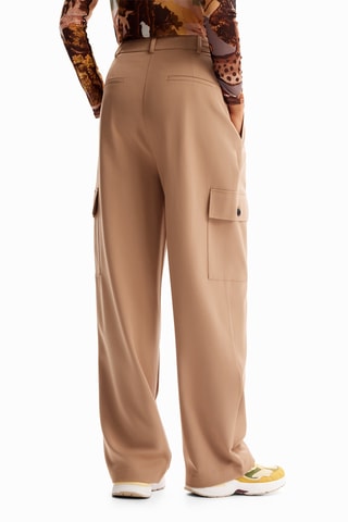 Broek Wide Legs - Beige