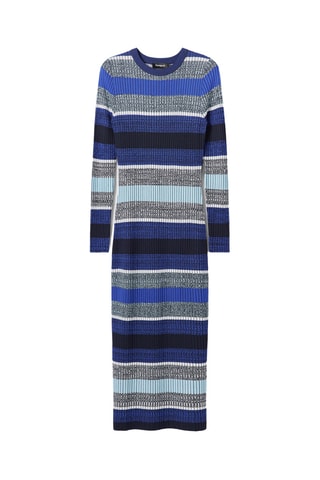 Midi-jurk - Blauw en Grijs