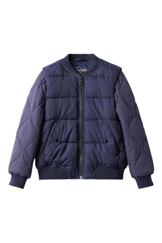 Gewatteerde Jas Regular - Blauw