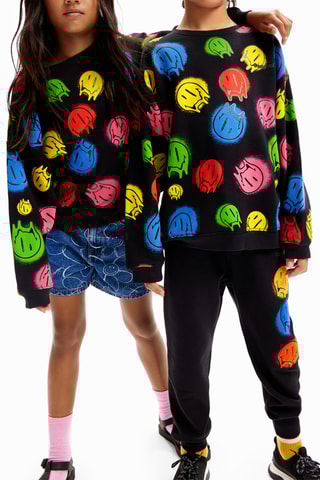 Oversized sweater - Zwart