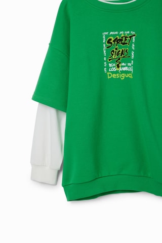Oversized sweater - Groen