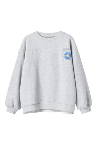 Oversized sweater - Gemêleerd Grijs
