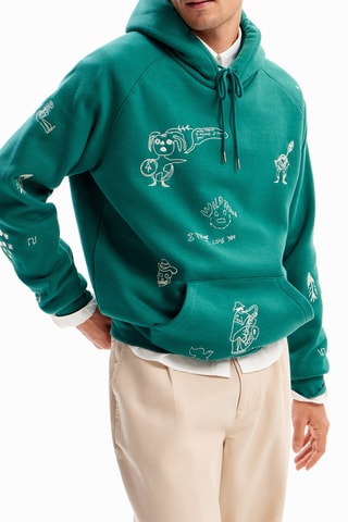 Sweater met Capuchon - Groen