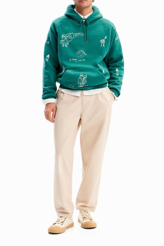 Sweater met Capuchon - Groen