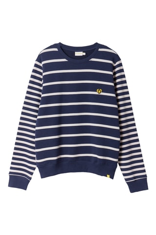 Sweater - Marineblauw en Wit